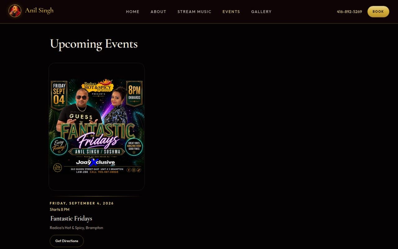 Anil Singh Music Events